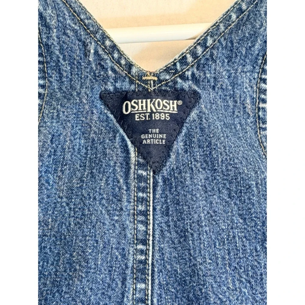 OshKosh Bgosh Baby Boys Plaid Flannel Lined Denim Overalls‎ Blue 12 Months